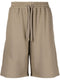 Stitch Diag cotton track shorts